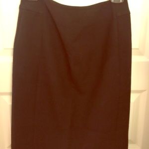 Loft black ponte skirt